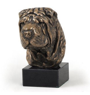 Shar Pei głowa na kamieniu Art-Dog